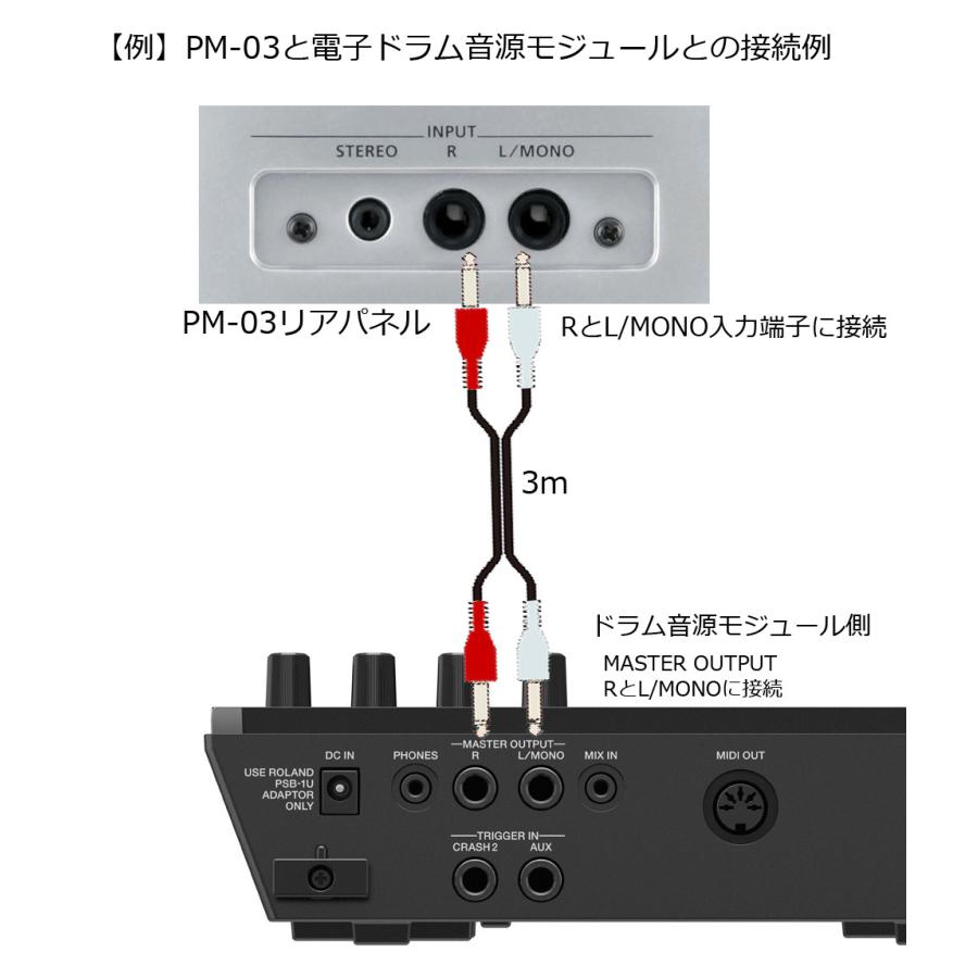ローランド Roland PM-03 電子ドラム用 パーソナルモニター ローランド Roland PM-03 電子ドラム用 パーソナルモニター
