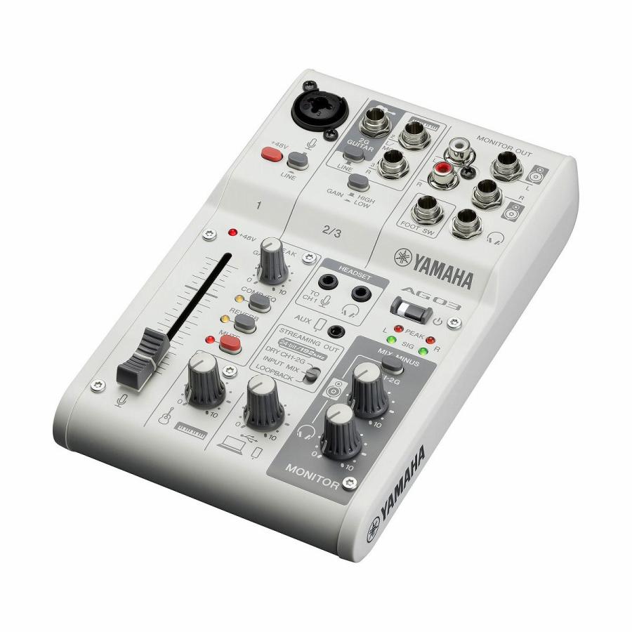 YAMAHA / AG03MK2 LSPK WHITE ライブストリーミングパッケージ iPhone配信オリジナルセット｜ishibashi｜02