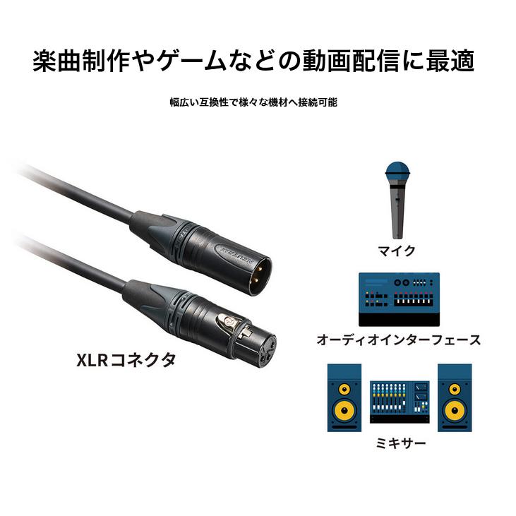 audio-technica / AT2040 ダイナミックマイク　BX9スターティングセット -3m純正ハイエンドマイクケーブル、アームスタンド付-｜ishibashi｜04