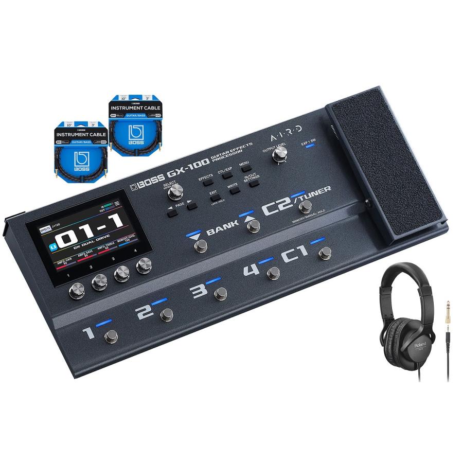 BOSS / GX100 Guitar Effects Processor [ヘッドフォン + ギターケーブルセット] ボス GX100
