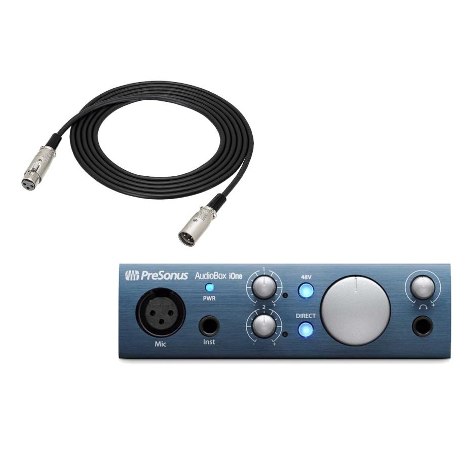 Audiobox GO オーディオインターフェイスとXLRケーブル PreSonus