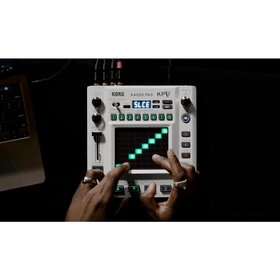 KORG コルグ / KAOSS PAD V(KPV) (RCA-PHONEデュアルケーブル + ステレオミニ-RCAケーブル セット) DYNAMIC EFFECT SAMPLER