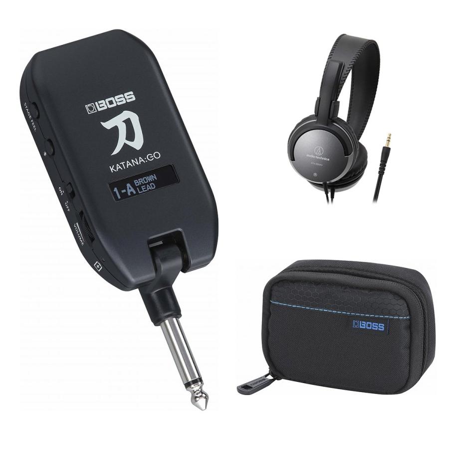 BOSS / KTN-GO2 KATANA:GO Personal Headphone Guitar Amplifier ボス ヘッドフォンアンプCB-KTNGO [専用ポーチ + ヘッドフォンセット](PTNB)