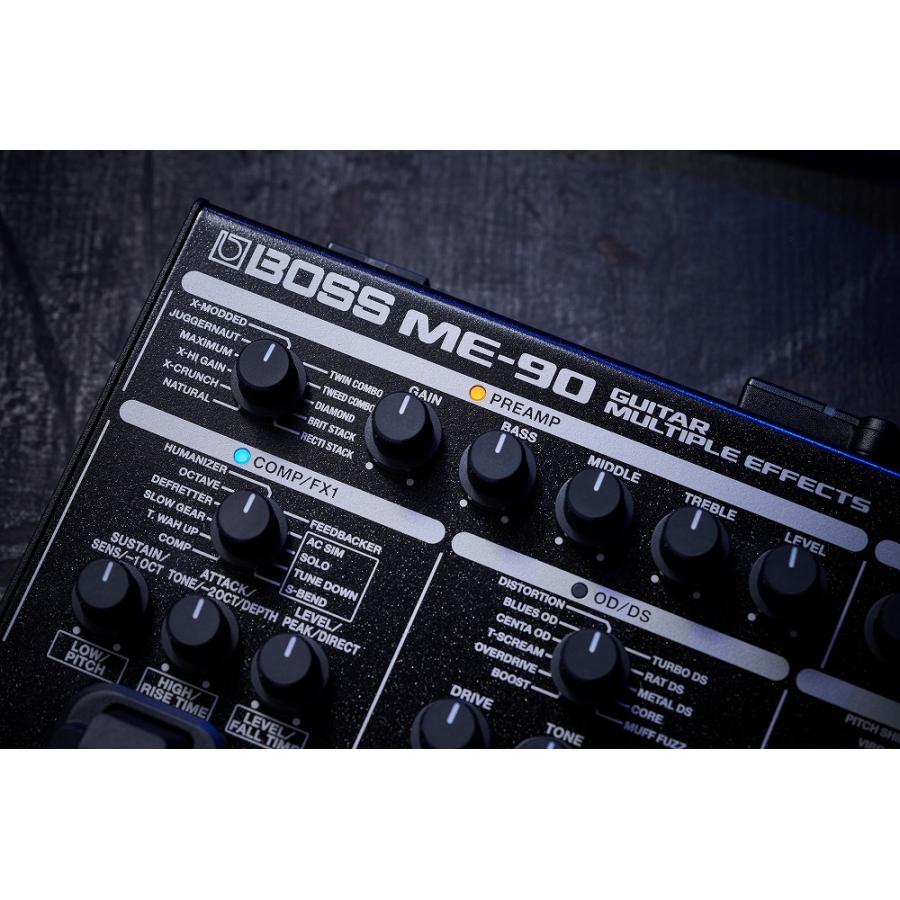 / ME-90 Guitar Multiple Effects マルチエフェクター [BT-DUAL + 純正アダプター同時購入セット] 【ＲＥＤ】 フェンダー ケーブル(赤)(YRK)