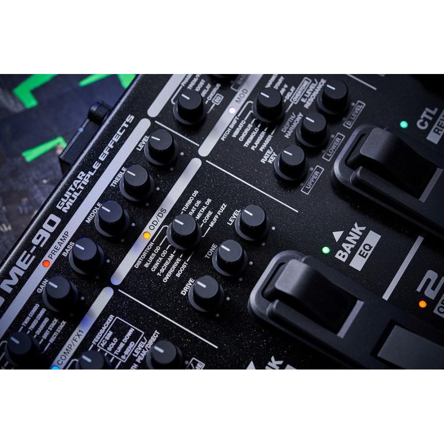 / ME-90 Guitar Multiple Effects マルチエフェクター [BT-DUAL + 純正アダプター同時購入セット] 【ＲＥＤ】 フェンダー ケーブル(赤)(YRK)