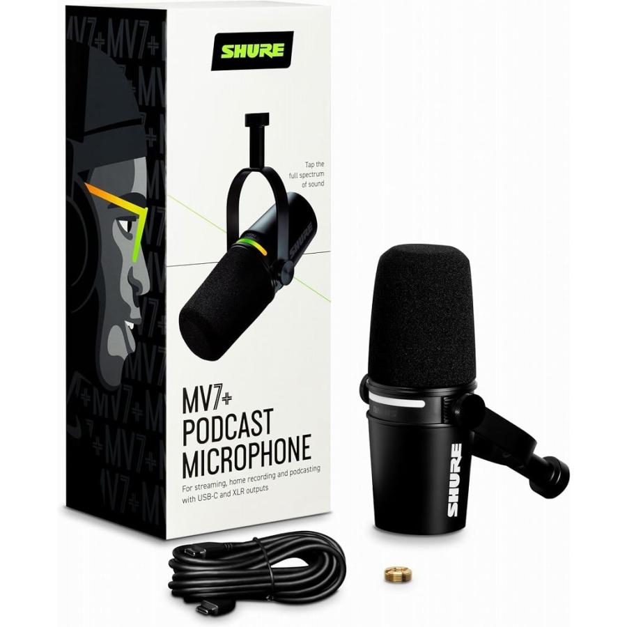 SHURE シュア / MV7+-K-J [SH-BROADCAST1 & 5mマイクケーブル SHURE シュア / MV7+-K-J [SH-BROADCAST1 & 5mマイクケーブル
