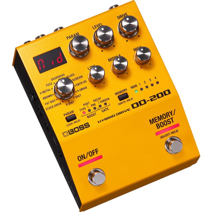 【新品未使用】BOSS OD-200、純正アダプター1個 BOSS（ボス） BOSS / OD-200 Hybrid Drive(純正ACアダプター同時購入