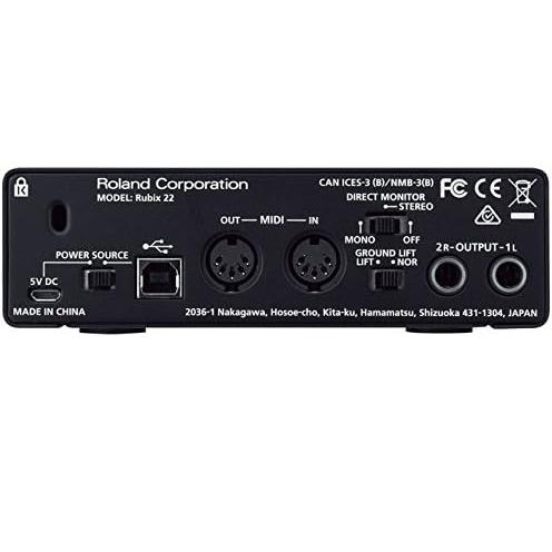 Roland ローランド / RUBIX22 USBオーディオインターフェース (audio-technica 3mケーブル ATL458A/3.0 セット)(YRK)｜ishibashi｜03