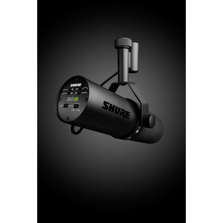 SHURE シュア / SM7dB (3mマイクケーブル ATL458A/3.0 セット！) プリアンプ搭載ダイナミックボーカルマイクロホン｜ishibashi｜12