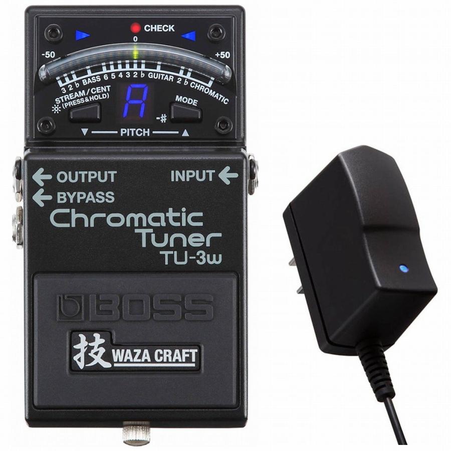 BOSS(楽器、器材) BOSS / TU-3W(J) Chromatic Tuner(純正AC BOSS(楽器、器材) BOSS / TU-3W(J) Chromatic Tuner(純正AC