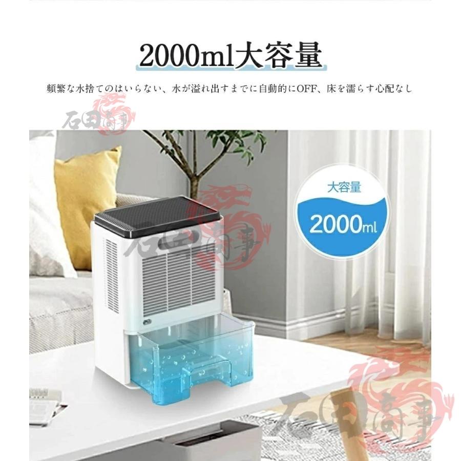 パワフル 除湿機 小型 除湿器 強力除湿 2000ml大容量 省エネ 空気清浄