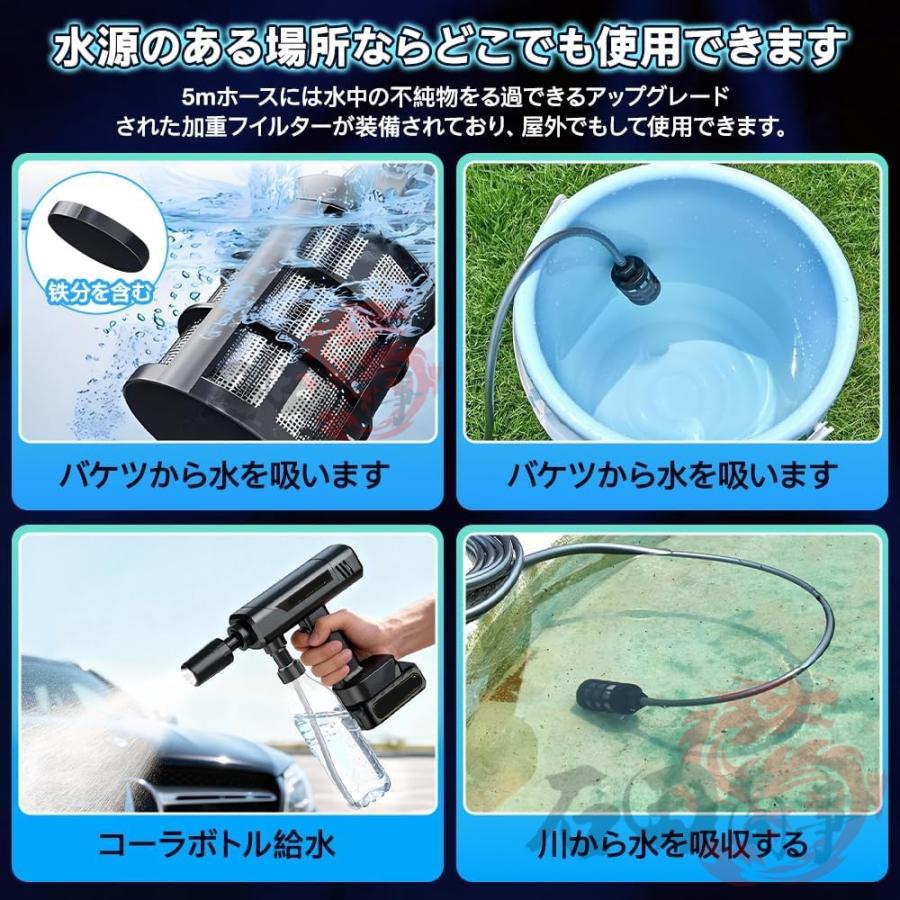 2026最新型 高圧洗浄機 折りたたみ式 8MPa 5in1 収納ケース付