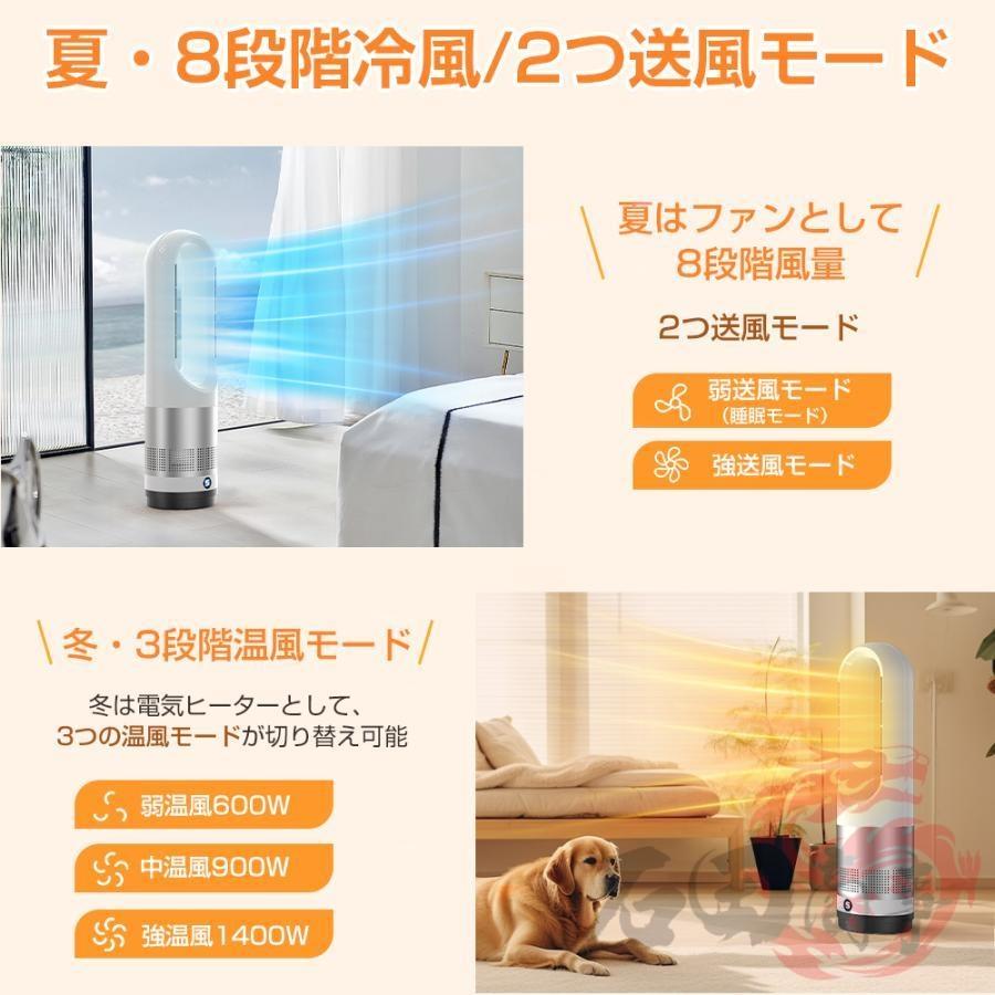 セラミックヒーター 冷暖兼用 電気ファンヒーター 電気ヒーター 8段階