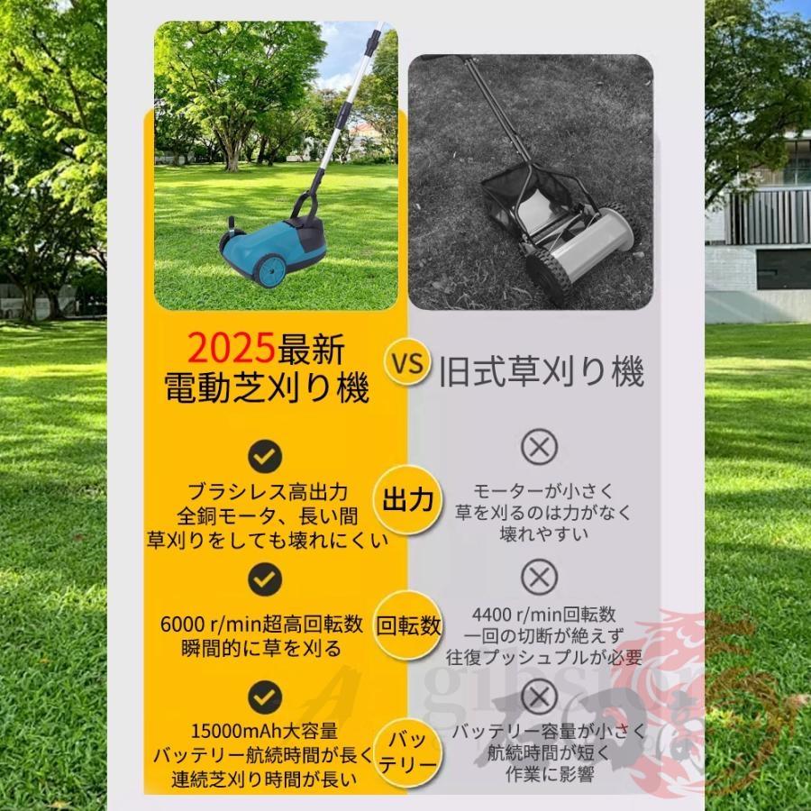 2025新登場 自走式草刈り機 草刈り機 芝刈機 充電式 コードレス 軽量