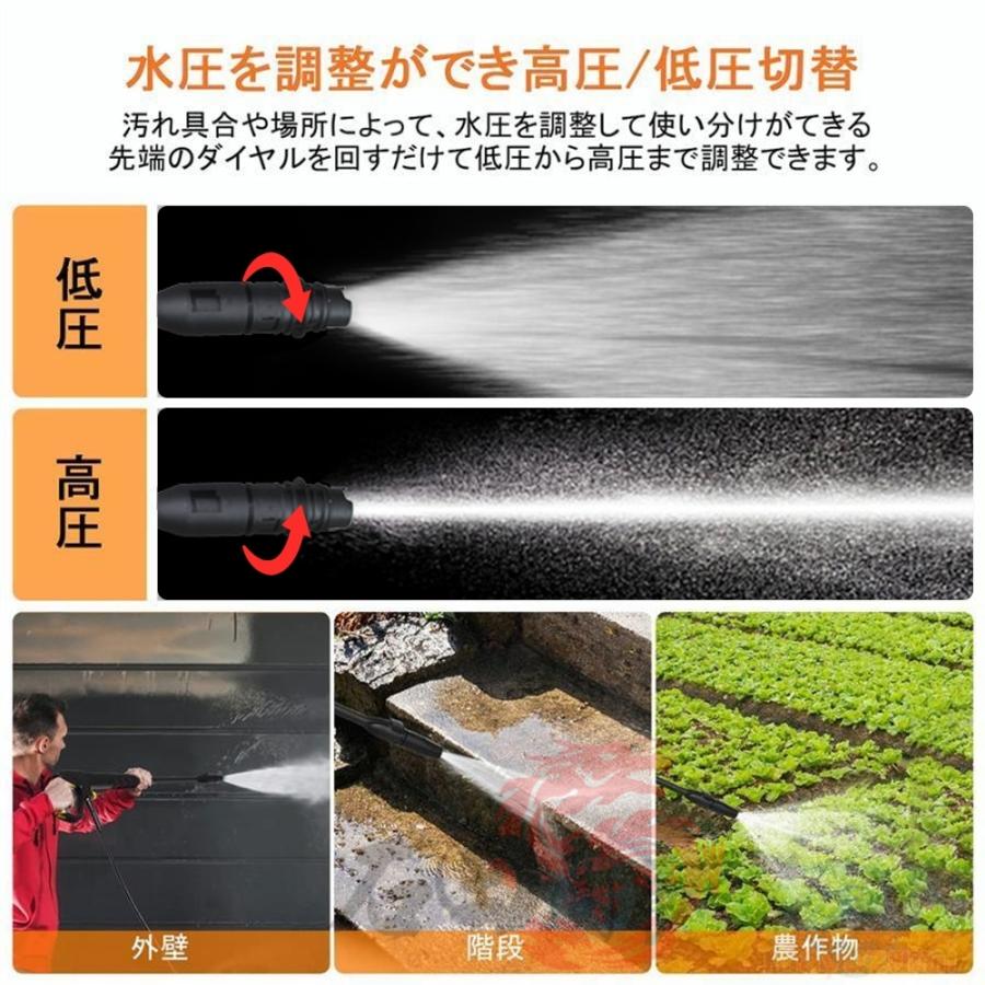 高圧洗浄機 充電式 洗車 自吸両用 業務用 1800W 17MPa IPX5防水 高圧