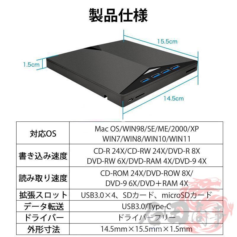 Win11正式対応i5/メ8G/SSD/DVD/カメラ/無線/TypeC/SD DVDドライブ マルチ 外付け プレーヤー 外部 光学 Windows11 Mac micro