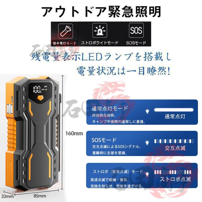 ジャンプスターター ポータブル電源 大容量 12V 79800mAh 緊急始動 車