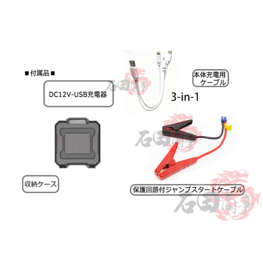 ジャンプスターター ポータブル電源 大容量 12V 79800mAh 緊急始動 車