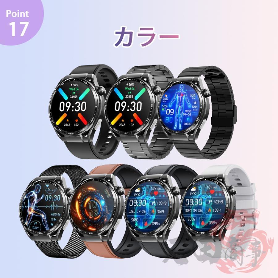 2026最新 スマートウォッチ 24時間体温監視 Bluetooth5.3通話機能 IP67 