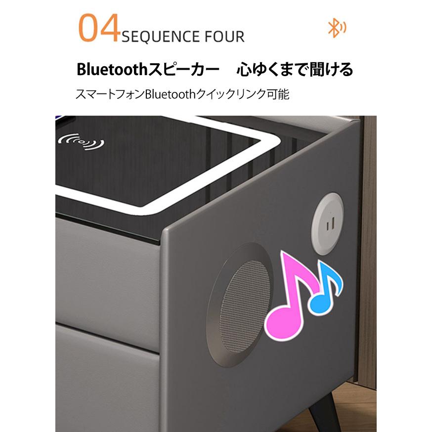 テーブル ナイトテーブル 多機能 無垢材 コンセント付き ライト テーブル ナイトテーブル 多機能 無垢材 コンセント付き ライト