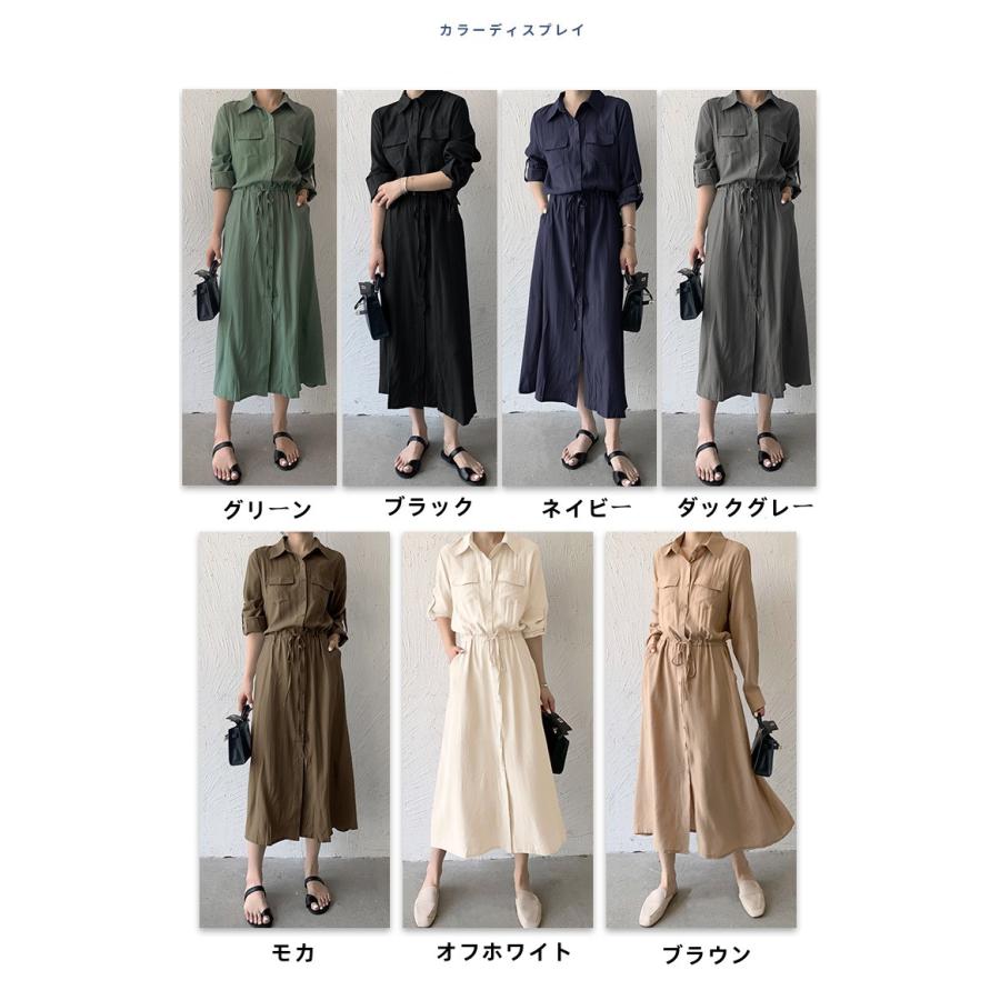 ワンピース ロングワンピース シャツワンピース シャツワンピ