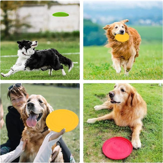 犬のおもちゃ 犬 フリスビー 2点セット ソフト犬用 直径17.8 耐