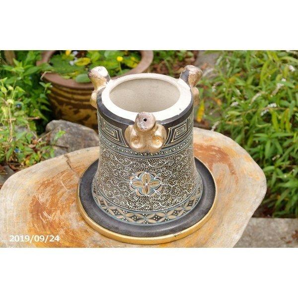 現品 No.0354】 京楽焼 植木鉢 澤善作 万年青錦鉢 10号(外径31m 現品 No.0354】 京楽焼 植木鉢 澤善作 万年青錦鉢 10号(外径31m