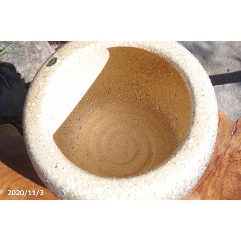 信楽焼 火鉢 白砂 10号（30cm） 【送料無料】【産地直送】 _tanp