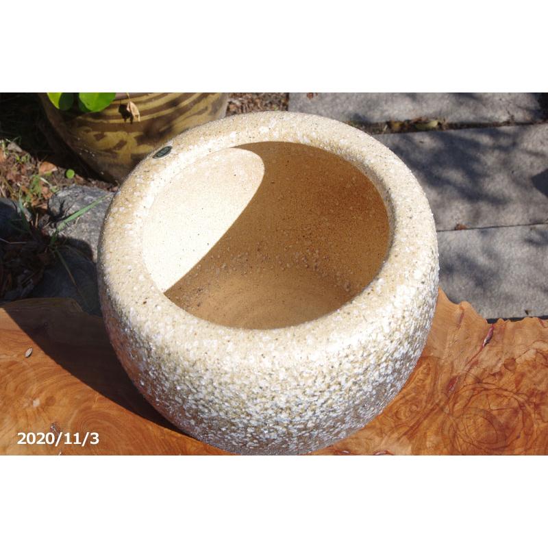 信楽焼 火鉢 白砂 10号（30cm） 【送料無料】【産地直送】 _tanp