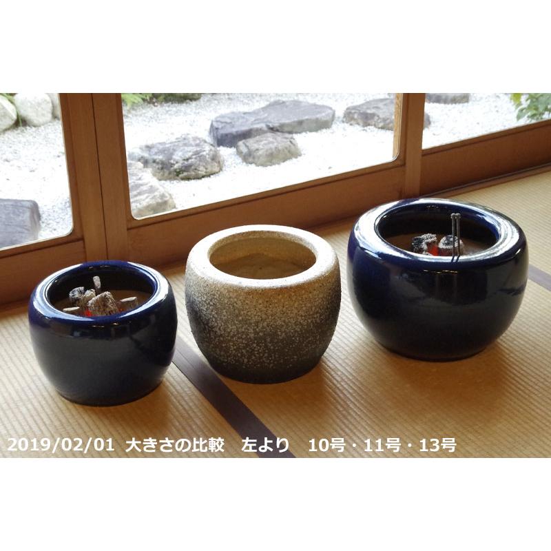 信楽焼 火鉢 白砂 15号（45cm） 【送料無料】【産地直送】 _tanp