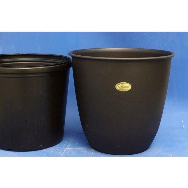 【送料無料】 ストーンカバー　9号(口径39cm)　30L　1箱(10個)　【黒】【メーカー直送・代引き不可・時間指定不可】_1
