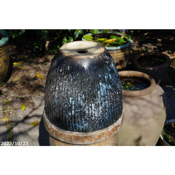 信楽焼 植木鉢 陶器 手づくり 選べる 黒窯変 10号大型 サナ 信楽焼 植木鉢 陶器 手づくり 選べる 黒窯変 10号大型 サナ