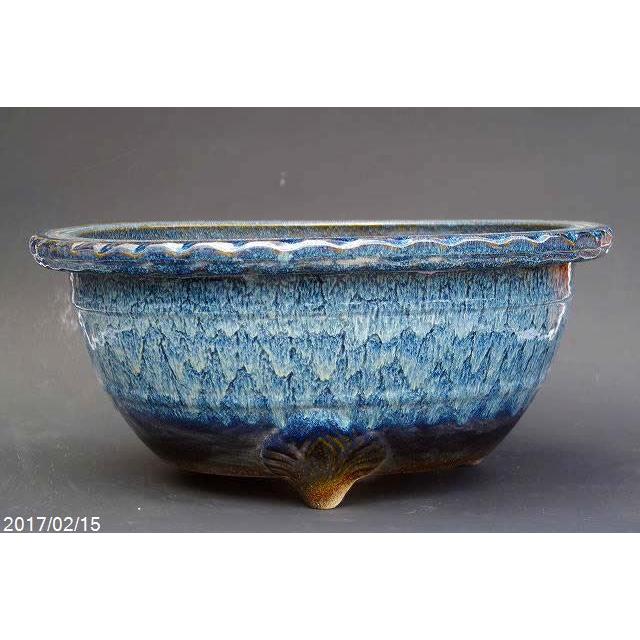 予約販売 信楽焼 植木鉢 本海鼠釉縄縁中深 23号 送料無料 産地直送 ガーデニング鉢 樹木鉢 花木鉢 観葉植物鉢 寄せ植え鉢 大型 Purrworld Com