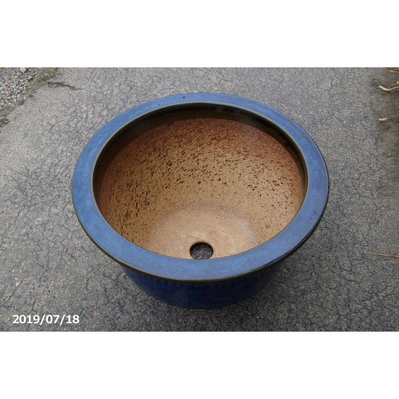 信楽焼 植木鉢 陶器 昭和の時代作 約50年前の本格的な 生子輪型 信楽焼 植木鉢 陶器 昭和の時代作 約50年前の本格的な 生子輪型