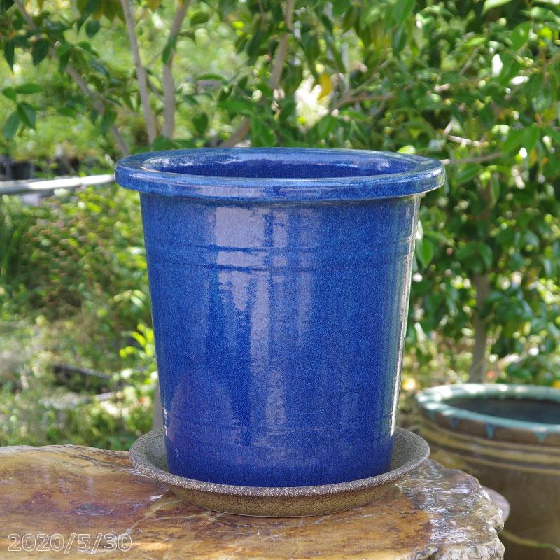 信楽焼 植木鉢 生子懸崖鉢 11号 受皿11号 伊羅保釉 セット 送料無料 ガーデニング 観葉植物 寄せ植え 大型 Kk 1 石田精華園 Yahoo 店 通販 Yahoo ショッピング