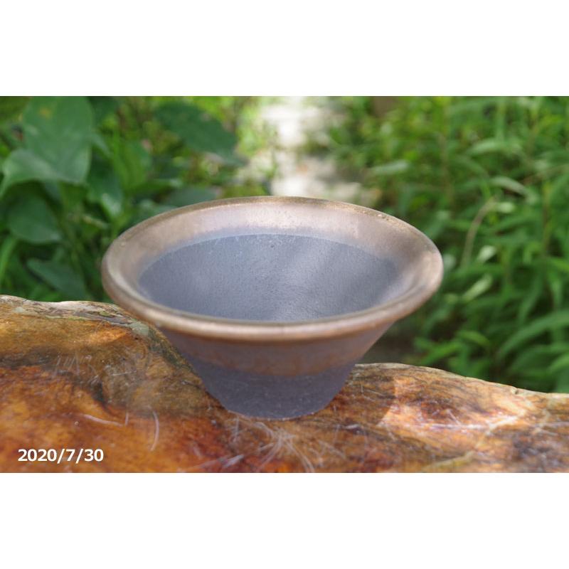 金彩ソリ鉢 6号（外径18cm 高さ7.7cm）信楽焼 植木鉢 陶器 【山野草鉢