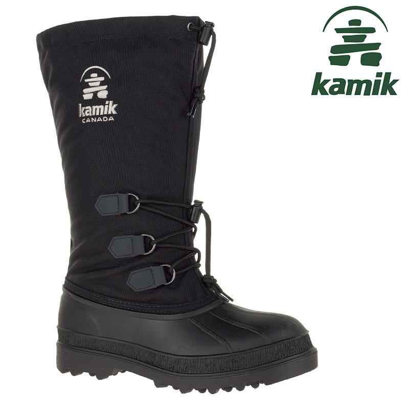 カミック 【即日発送】Kamik カヌック ブラック メンズ スノーブーツ