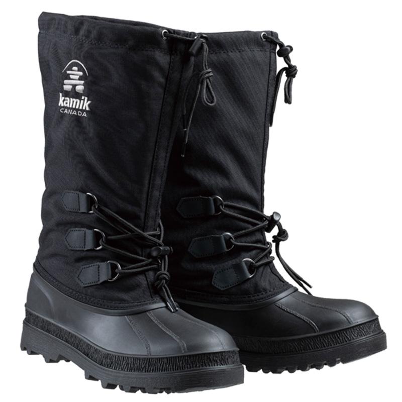 カミック 【即日発送】Kamik カヌック ブラック メンズ スノーブーツ