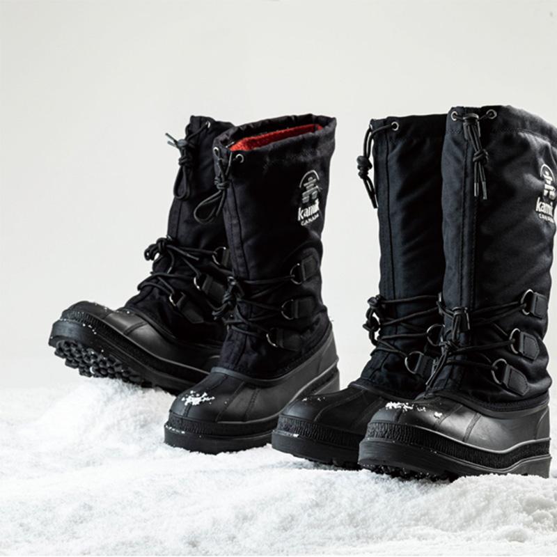 カミック 【即日発送】Kamik カヌック ブラック メンズ スノーブーツ