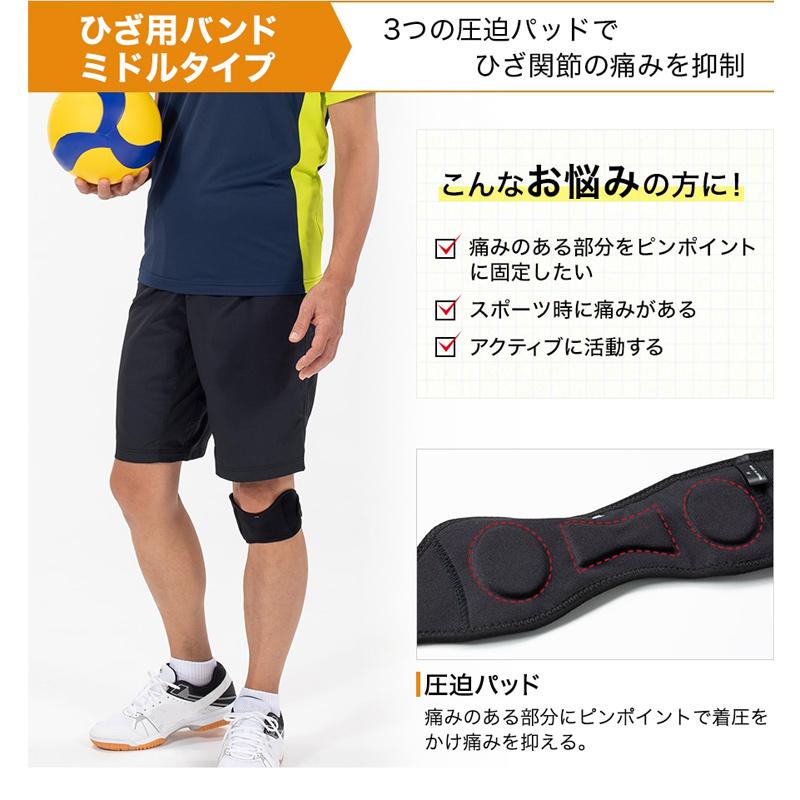 Phiten ファイテン サポーター メタックス ひざ用ハンドミドルタイプ