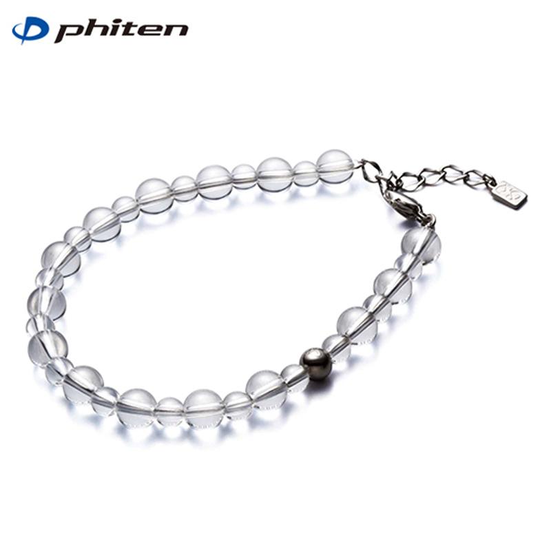 Phiten ファイテン 水晶コンビブレス 5mm・7mm玉/17cm (AQ807025