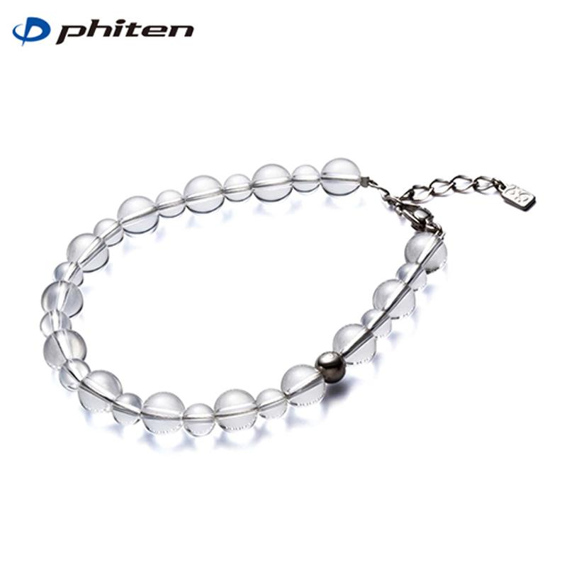 Phiten ファイテン 水晶コンビブレス 6mm・8mm玉/17cm (AQ809025 