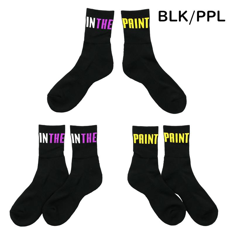 即日発送】IN THE PAINT インザペイント ロゴソックス (ITP18458SP