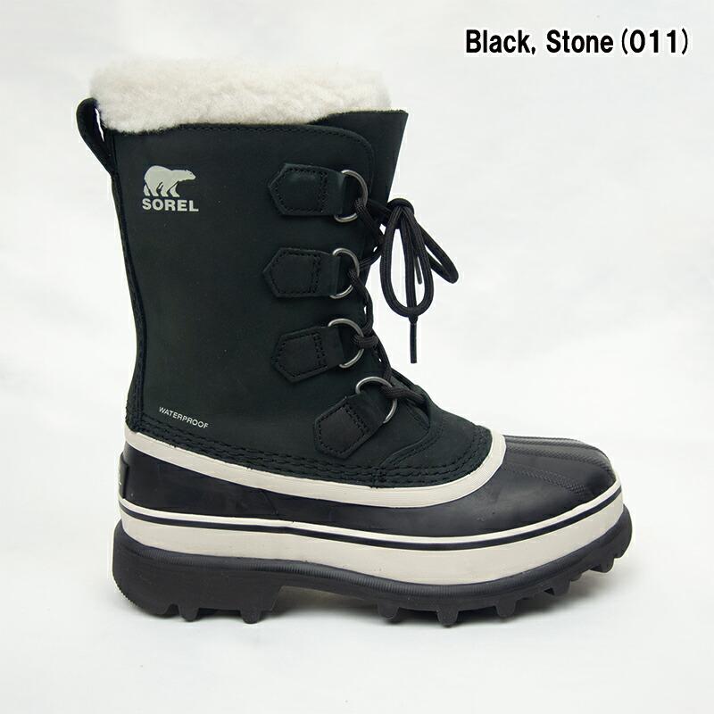 SOREL（ソレル） 【即日発送】SOREL カリブー WP Black,Stone Shale