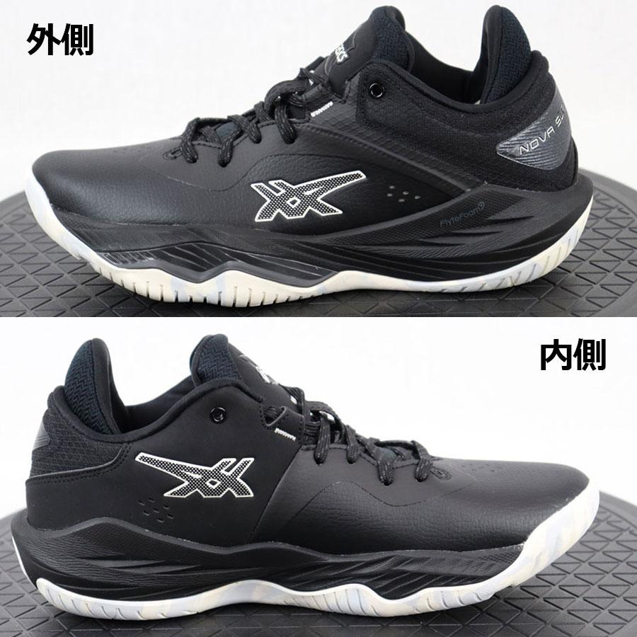 asics ノヴァサージ バスケットボールシューズ ブラック ASICS アシックス NOVA SURGE LOW ノヴァ サージ ロー STANDARD