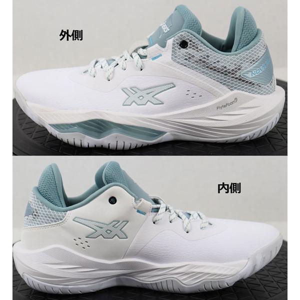 2023秋冬新色 アシックス ASICS メンズ バスケットボールシューズ NOVA SURGE LOW/ノヴァ サージ ロー 1061A043 101 男性 バスケシューズ バッシュ｜ishidasports｜03