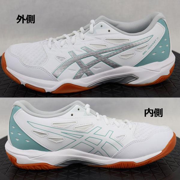 2024春夏 アシックス ASICS バレーボールシューズ GEL-ROCKET 11 ゲルロケット 11 1073A065 102 メンズ レディース バレーシューズ 部活 インドアシューズ｜ishidasports｜03