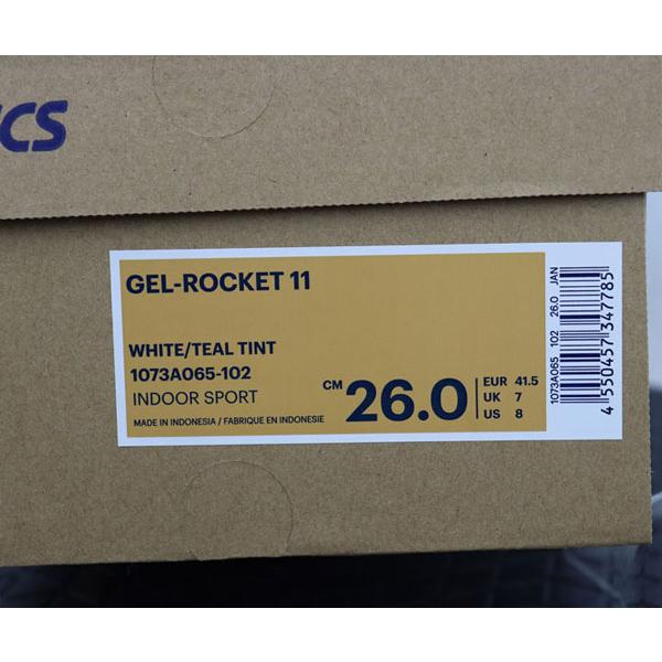 2024春夏 アシックス ASICS バレーボールシューズ GEL-ROCKET 11 ゲルロケット 11 1073A065 102 メンズ レディース バレーシューズ 部活 インドアシューズ｜ishidasports｜07