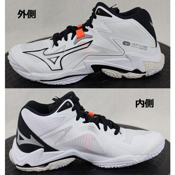 2024春夏 ミズノ MIZUNO バレーボールシューズ ウエーブライトニング Z8 MID V1GA2405 51 ミッドカット ミドルカット メンズ レディース 2E相当 バレーシューズ｜ishidasports｜03