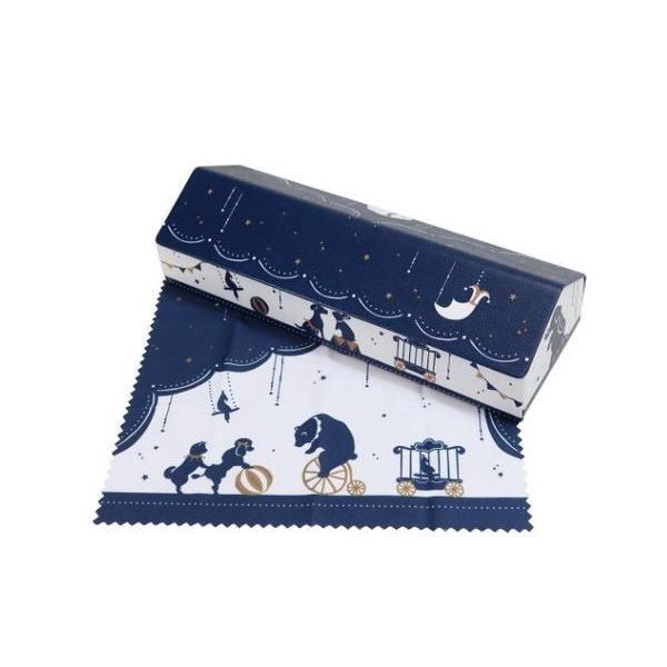 休み カミ7319 ムーミン Moomin クロス付ハウスメガネケース サーカス ミイ リトルミイ アニメ 絵本 キャラクター ケース ポーチ